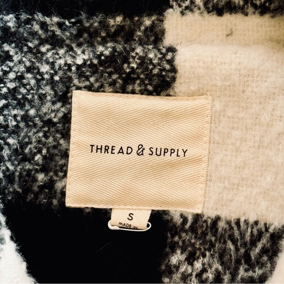 Thread & Supply Buffalo Plaid Shacket - Sz S - Picture 3 of 3